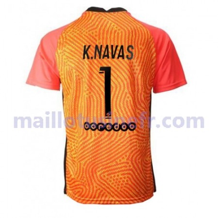 Maillot de Foot Paris Saint-Germain Keylor Navas 1 Gardien Domicile 2020-21